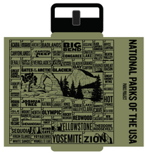 National Parks of the USA Checklist 32oz Insulated Water Bottle