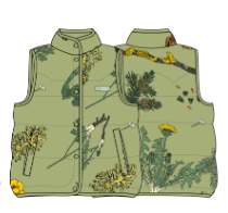 Women's Forest Forager Cropped Puffer Vest